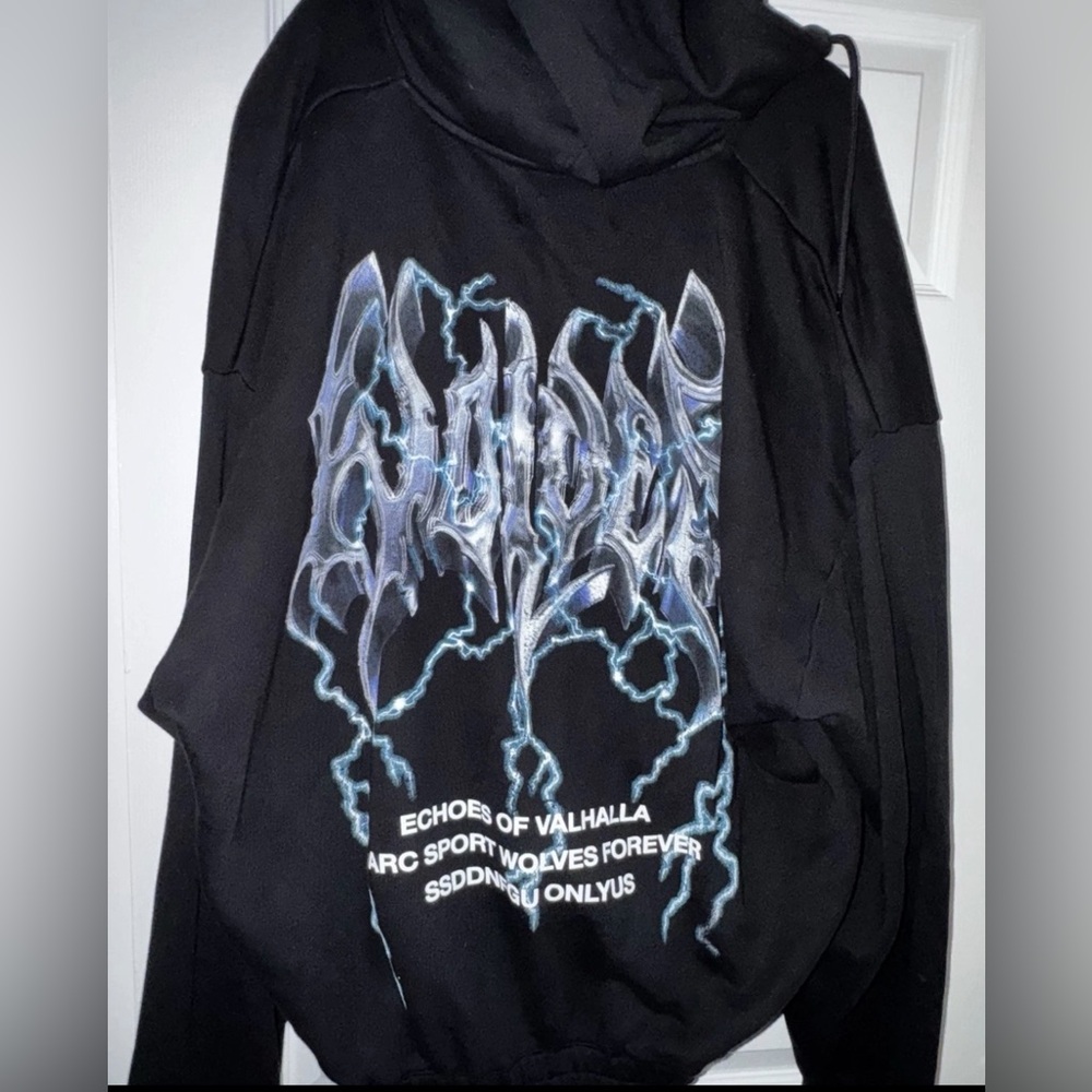 DARC SPORT ECHOES OF VALHALLA BLACK ZIP UP HOODIE - MEDIUM NEW NWT